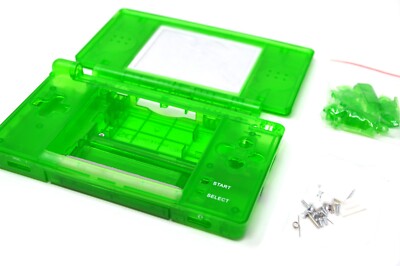 Coque Arrière Nintendo DS Lite – DOWNER FRAME, Vert Acide, D’origine, Pièce Détachée