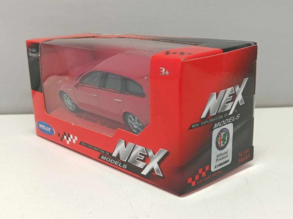 Alfa Romeo 159 Sportwagon 2006 Red Rosso Welly Nex 1:43 Nuovo - Immagine 4 di 4