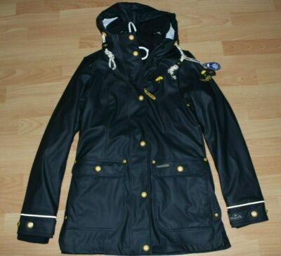 Schmuddelwedda 3 in 1 Jacke Damen Gr. XS Mantel Winterjacke TOP Dunkelblau