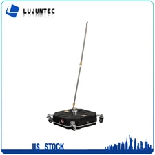 16" Pressure Washer Surface Cleaner 3600 PSI w/ 4 Wheels & 2 Extension Wands