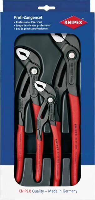 Knipex Cobra Clés à Pipe - Jeu de 3 (00 20 09 V02)