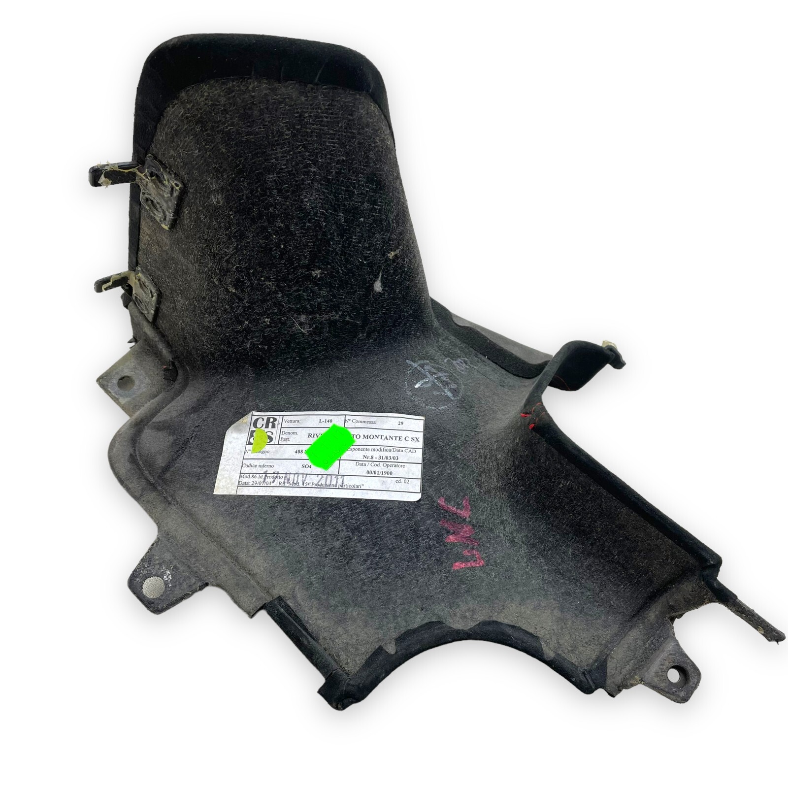 Lamborghini Gallardo LP550 LP560 10-014 OEM Left Upper Quarter B-Pillar Trim