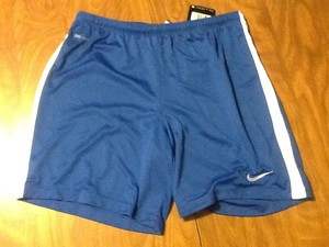 blue nike soccer shorts