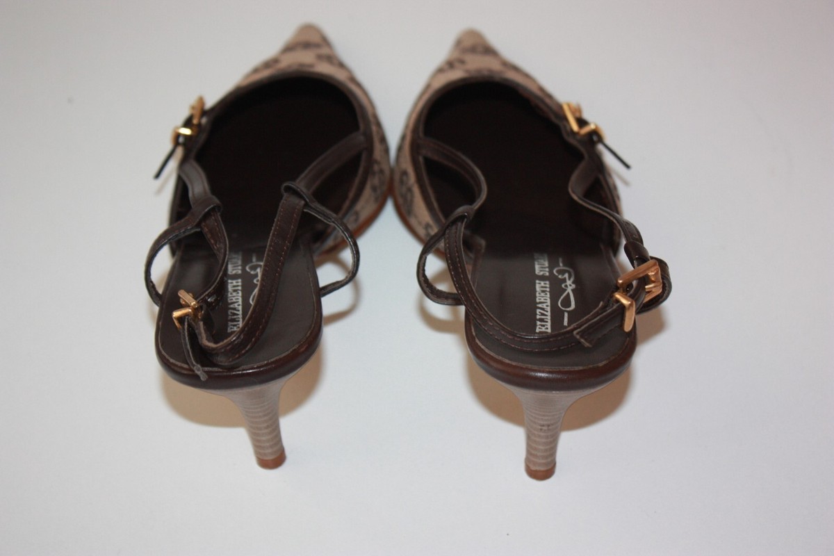 Escarpins Elizabeth Stuart En Cuir Beige - Pointure 37, Talon 6.5 Cm, Occasion En Bon État