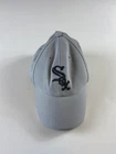 Vintage Chicago White Sox Twins Enterprise Grey Logo Strapback Hat Cap Wool MLB