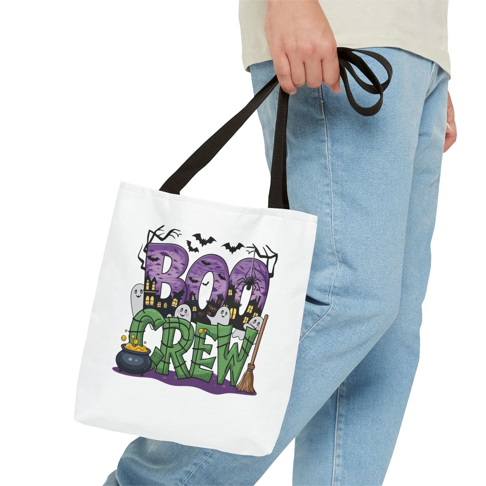 Boo Crew Halloween Tote Bag (AOP)
