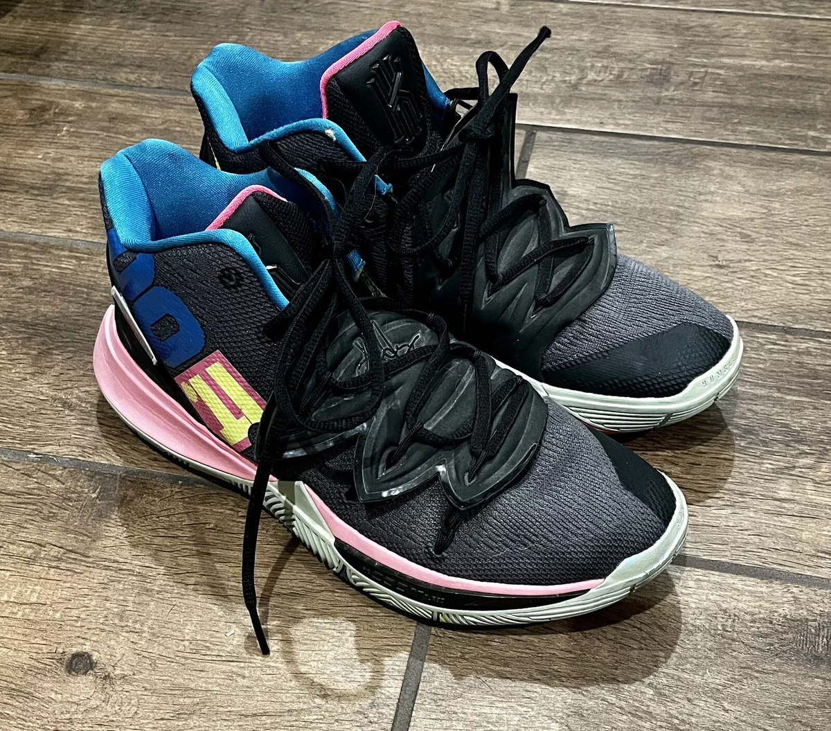 Kyrie 5 cheap black and pink