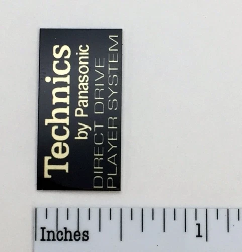 Technics by Panasonic Direct Drive Turntable Gold Badge For Dust Cover