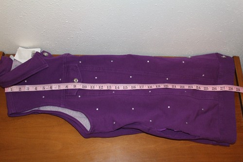 Quacker Factory Dream Jeannes Sparkle Vest Plus Size Large Purple Jeweled Cotton - Picture 6 of 9