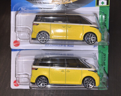 HOT WHEELS VOLKSWAGEN 10. BUZZ x (2)   HW GREEN SPEED    