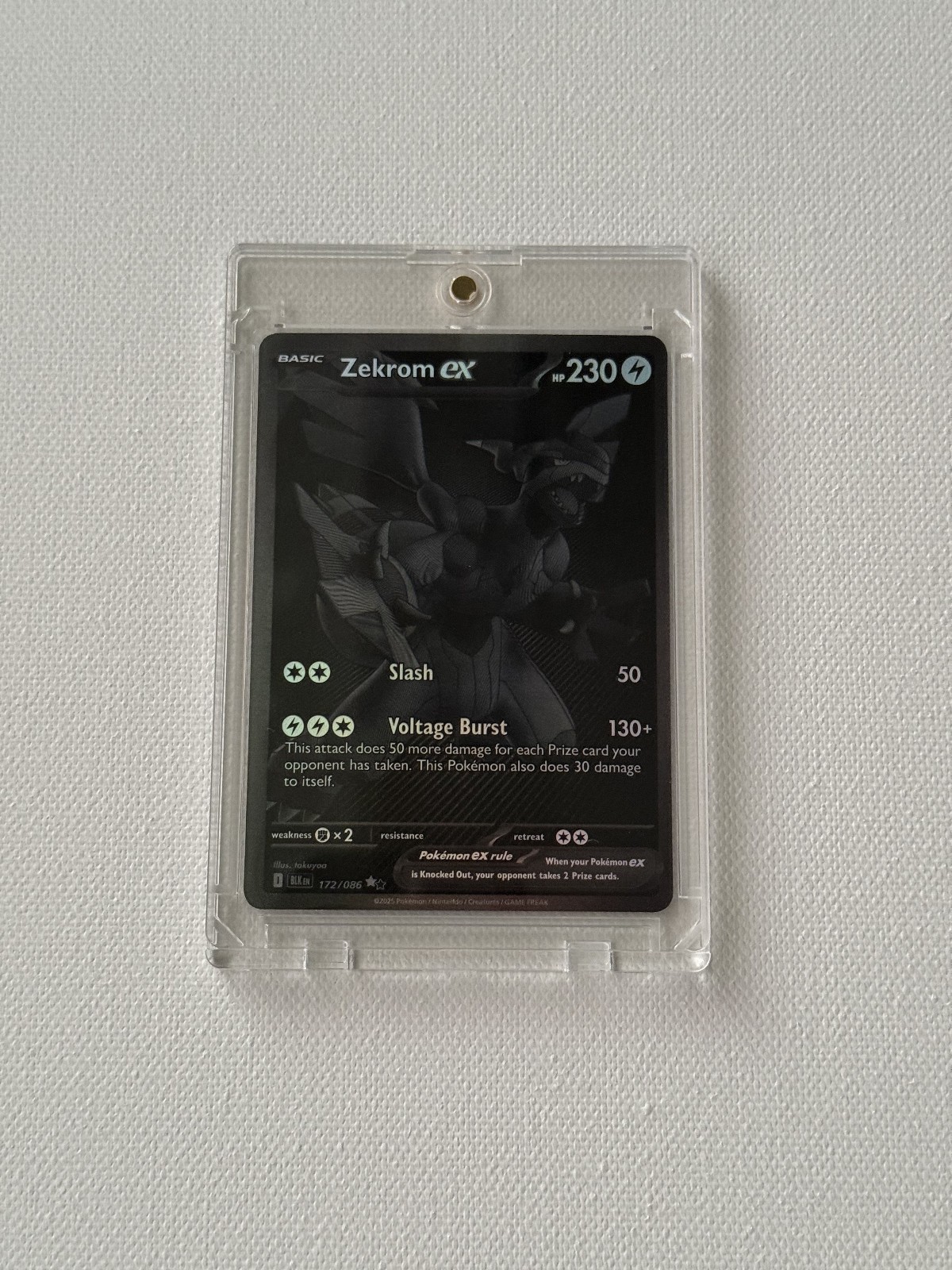 Zekrom ex 172/086 Sv: Black Bolt Holo (FREE SHIPPING)