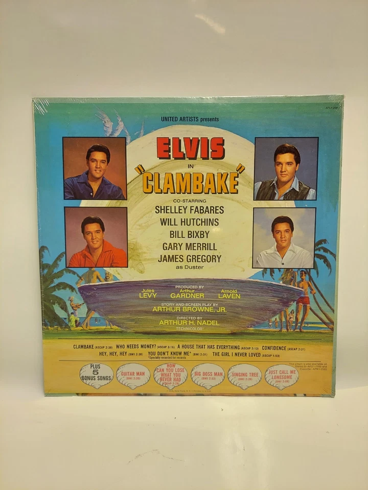 Elvis Presley - Clambake LP RCA 1977 Reissue Shrink Wrap Sealed - Image 2 of 4