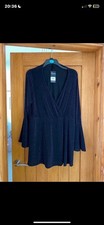 YOURS clothing, Plus Size, Purple And Black Sparkly Dress/top