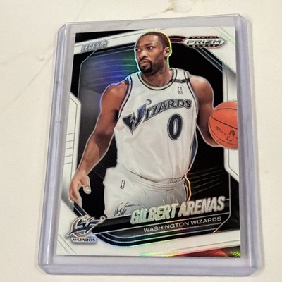 Gilbert Arenas 2024-25 Prizm Black #266 White Prizm 085/175 Washington Wizards