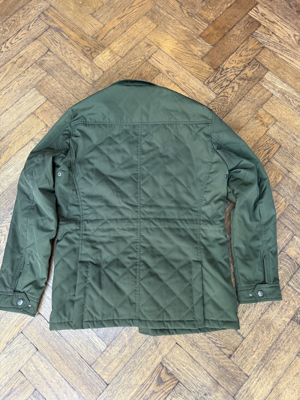 Hackett London Men's New Fenton Jacket Olive Insulated Quilted Size M image 10