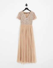 MAYA Deluxe Maxi Dress Brand New With Tags Blush Colour size 8
