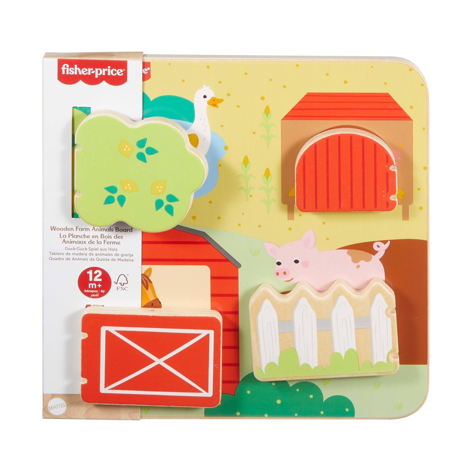 Fisher-Price Das Fisher-Price Guck-Guck-Spiel aus Holz fr Babys und Kleinkinder 3490₽