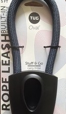 5  TUG Oval Stuff  Go Blue dog Leash With Poop Bag Storage Lead Heavy Duty