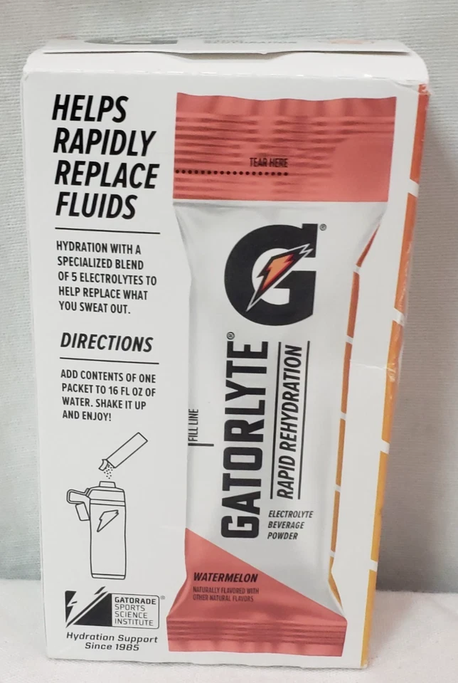 Paquete de 6 sandías en polvo Gatorlyte, 16,9 oz - 2 cajas Foto 3 de 4