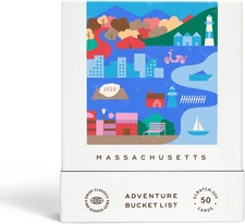 Massachusetts Adventure Bucket List: 50 Scratch-Off Cards for Outdoor Activities