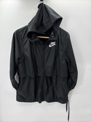 Nike Sportswear Essential Repel Rain Jacket Womens S Woven Full Zip Hood Vented