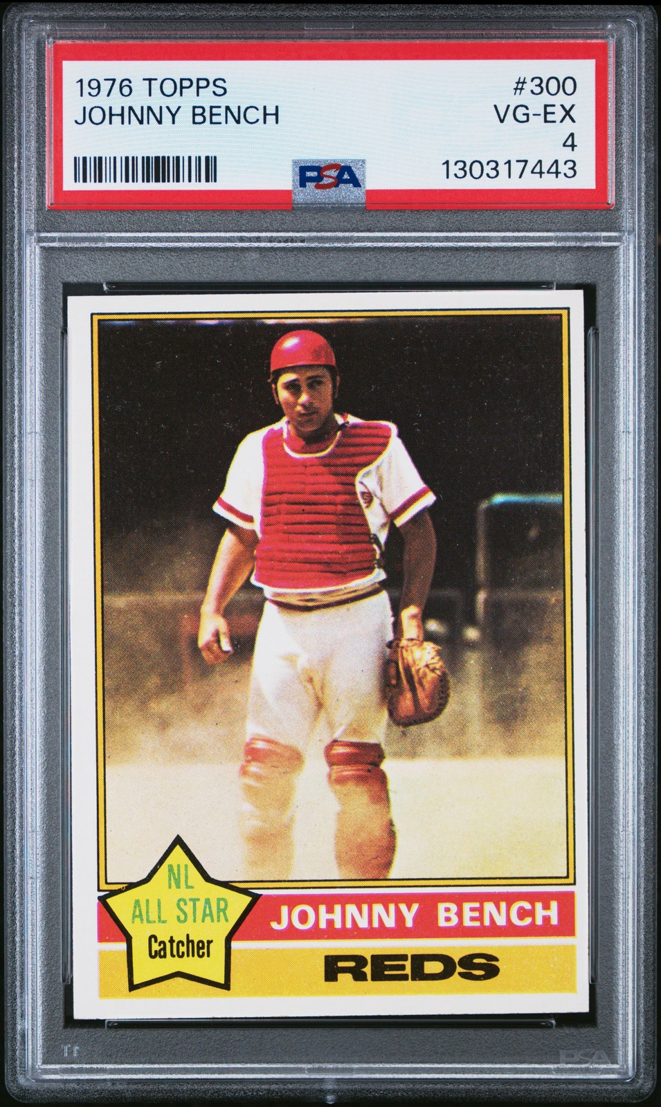 1976 TOPPS #300 JOHNNY BENCH PSA 4
