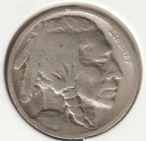 1919 US Indian Head Buffalo Nickel FULL DATE Rare 107 Year Old Collection Coin