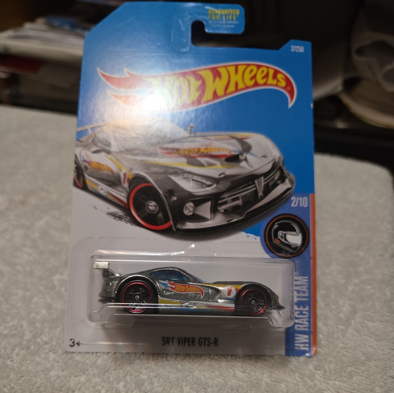 2016 Hot Wheels ZAMAC **SRT VIPER GTS-R** #2 Walmart Exclusive