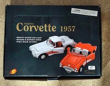 Vintage Superior 1957 Corvette Die Cast Car Set Lot Boxed Set Of 12