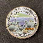 Colorized Kennedy Half Dollar D-Day Landing Craft Approaches Free Shipping