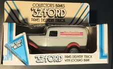 Vintage ERTL Collector's Bank 1932 Ford Panel Delivery Truck Die Cast NIB