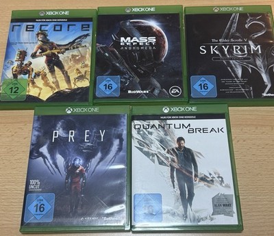 5 Xbox One Spiele - ReCore, Mass Effect, Skyrim, Prey, Quantum Break 