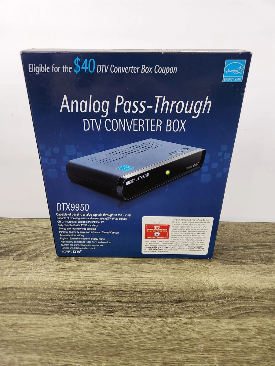 Digital Stream DTX9950 Analog Pass Through DTV Converter Box - New In - Foto 3