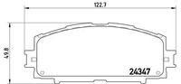 Bremsbelagsatz Scheibenbremse Prime Brembo P 83 086 FüR Toyota Yaris Vios NCP92_