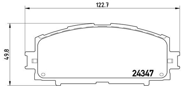 Bremsbelagsatz Scheibenbremse Prime Brembo P 83 086 FüR Toyota Yaris Vios NCP92_-image
