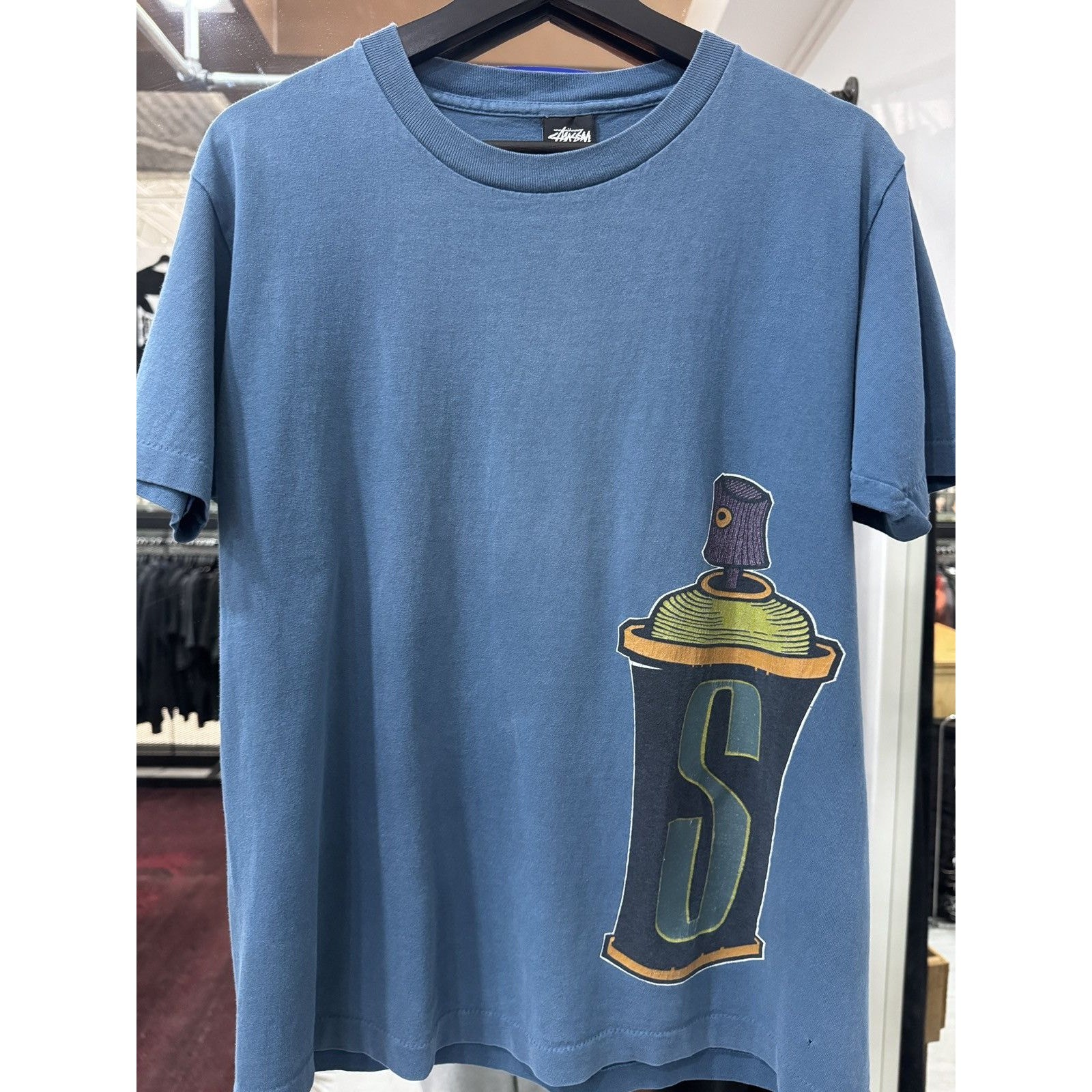 Vintage 80s Stussy High Gloss Spray Paint Graphic Tee