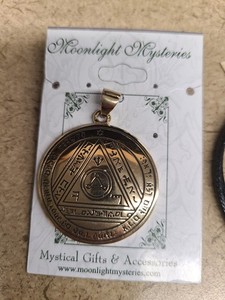Sixth Pentacle of The Sun Talisman Necklace - Bronze King Solomon Amulet Jewelry