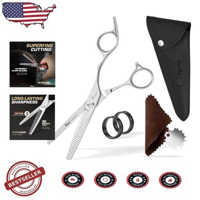Durable 6'' Hair Thinning Shears 440C Stainless Steel Smooth Motion Professional