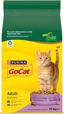 Adult Dry Cat Food Chicken and Duck 10kg Bag Complete Balanced Nutrition 3.05 per kilo