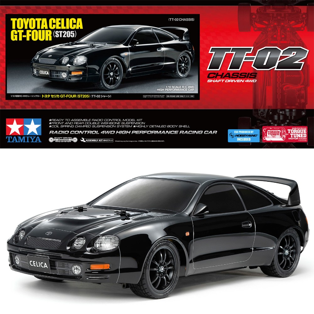 Tamiya RC 58743 Toyota GT-FOUR (ST205) (TT-02) 1:10 RC Car Assembly Kit