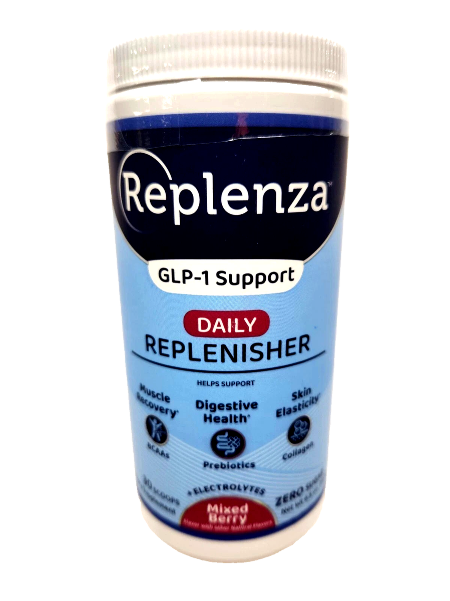 Replenza Mixed Berry Electrolyte Mix Zero Sugar 6.8oz Powder (EXP 2026)