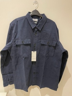 Lindbergh Utility Overshirt Gr. 2XL Navy Baumwolle Hemd Shacket Jacke UVP 80£