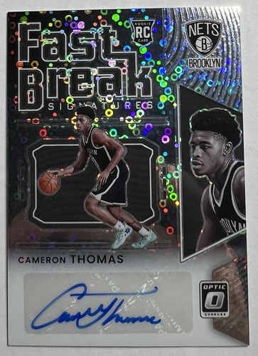 Cameron Thomas #FB-CTH 2021 Panini Donruss Optic Fast Break Signatures card