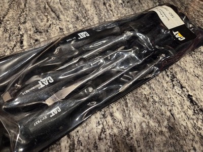 CAT Tools 6pc Hard Handle Screwdriver Set In Pouch - BLACK