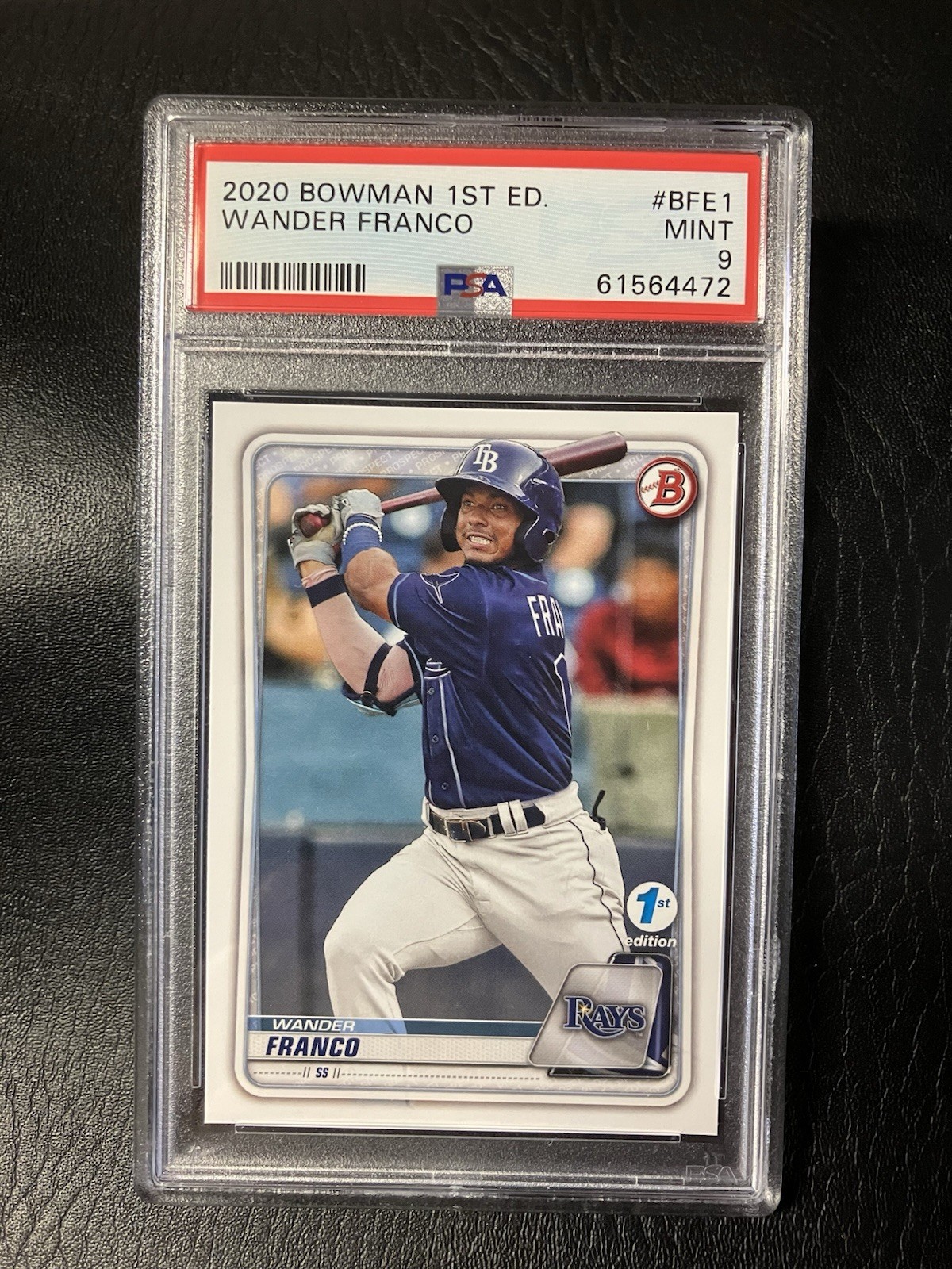 2020 Bowman 1st Edition - Wander Franco (RC) Tampa Bay Rays Rookie PSA 9