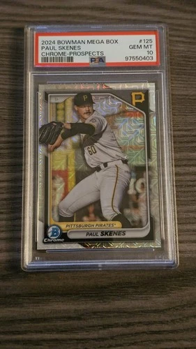 2024 Bowman Mega Box Paul Skenes #BCP-125 Mojo Refractor (RC) PSA 10 NL CY YOUNG