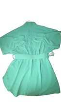 Damen Kleid kurz Grün S/M Bluse-Stil 3/4 Arm...