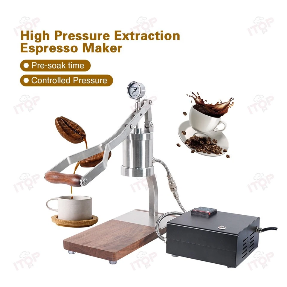 Manual Coffee Machine Espresso Maker 58MM Hand Portafilter Camping Coffee - Image 4 of 4