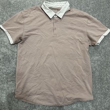 Bylt Men  s Polo XL Drop Cut Lux Performance Golf Polka Dot