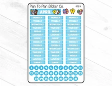 4112-4~~April Journal Planner Stickers.